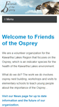 Mobile Screenshot of friendsoftheosprey.org